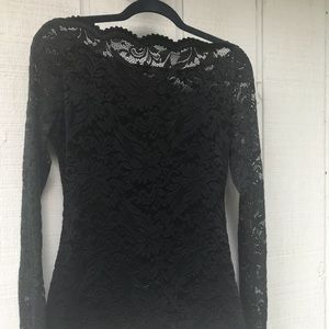 PattyBoutik Boat Neck Floral Lace Top